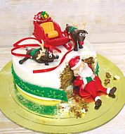 Праздничный торт «Санта-сладкоежка»